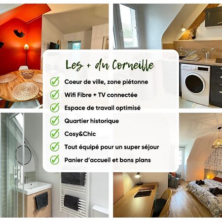 Le Corneille - Ideal Pros & Couples - Centre Historique - Chateau 5Min - Gare 10Min - Au Calme - Fibre Компьень Экстерьер фото
