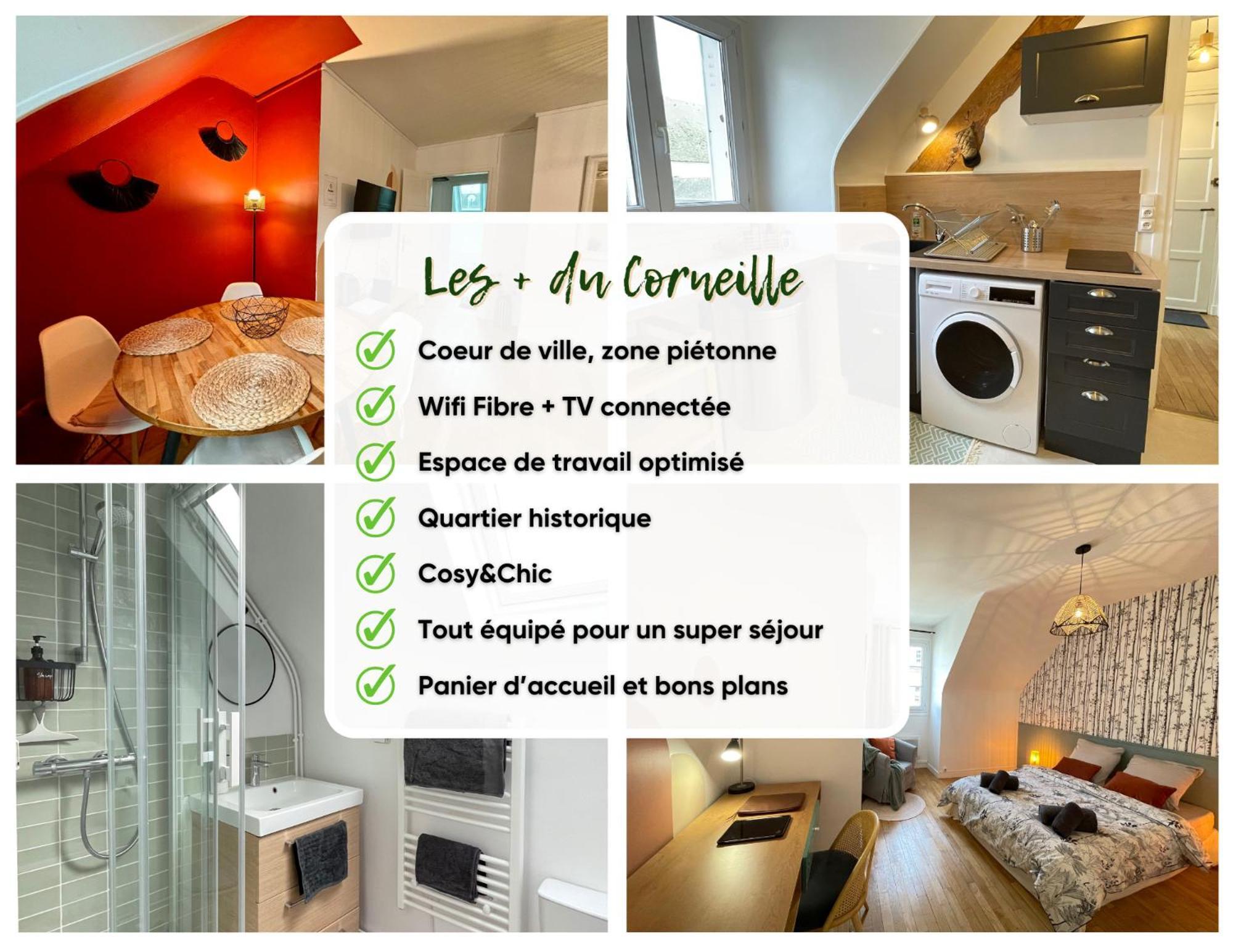 Le Corneille - Ideal Pros & Couples - Centre Historique - Chateau 5Min - Gare 10Min - Au Calme - Fibre Компьень Экстерьер фото