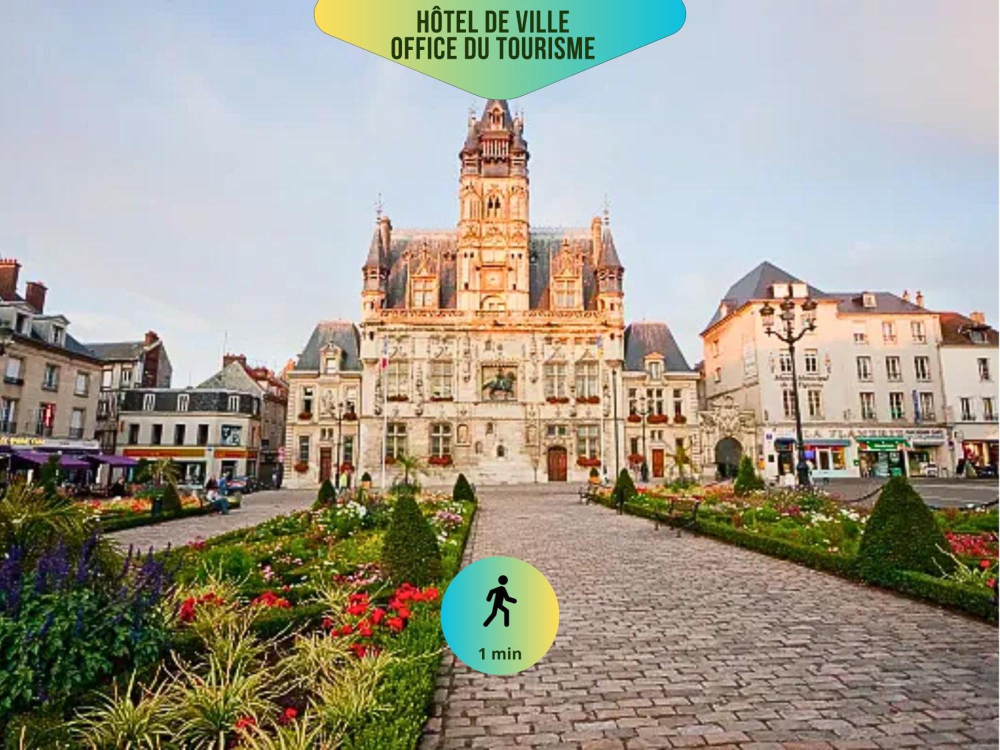 Le Corneille - Ideal Pros & Couples - Centre Historique - Chateau 5Min - Gare 10Min - Au Calme - Fibre Компьень Экстерьер фото
